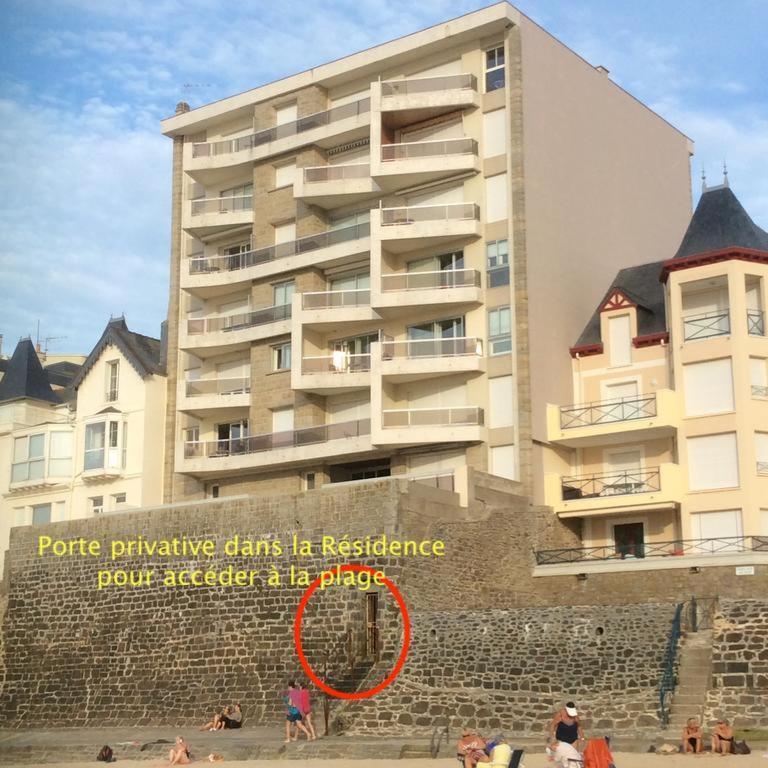 Appartement les pieds dans l'eau - Résidence sur la plage Saint-Malo Exterior foto
